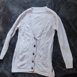 Cozy Cream Cable Knit Cardigan